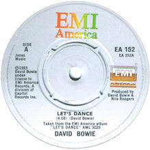 Load image into Gallery viewer, David Bowie : Let's Dance (7", Single, 4-P)
