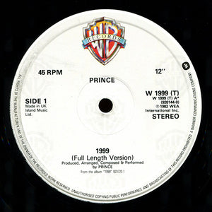 Prince : 1999 / Little Red Corvette (12", Single, PRS)