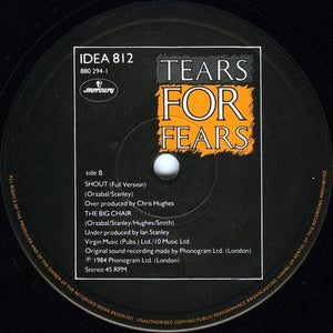 Tears For Fears : Shout (Remix Version) (12", Single)