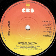 Load image into Gallery viewer, The Clash : Remote Control (7", Single, Mono)
