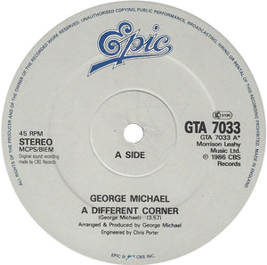 George Michael : A Different Corner (12", Single, Gat)