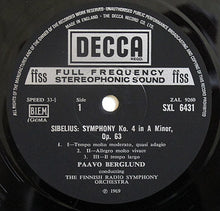 Load image into Gallery viewer, Sibelius*, Sallinen*, Paavo Berglund Conducting The Finnish Radio Symphony Orchestra* : Symphony No. 4 / Mauermusik (LP, RP)
