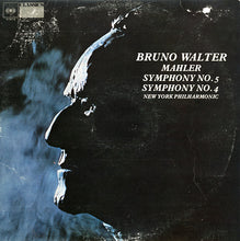 Load image into Gallery viewer, Bruno Walter, Mahler*, New York Philharmonic : Symphony No. 5 / Symphony No. 4 (2xLP, Comp, Mono)

