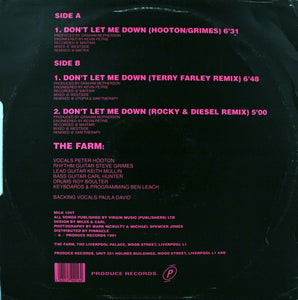 The Farm : Don't Let Me Down (12")