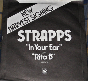Strapps : In Your Ear (7", Single, Promo)