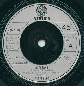 Kraftwerk : Autobahn (7", Single, Inj)