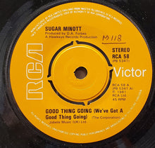 Load image into Gallery viewer, Sugar Minott / Desi Roots : Good Thing Going / Hung Up (7", Single, Ora)
