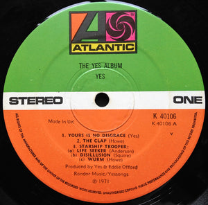 Yes : The Yes Album (LP, Album, RE, Gat)