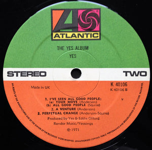 Yes : The Yes Album (LP, Album, RE, Gat)