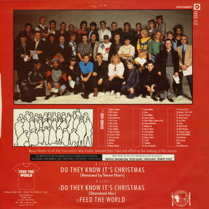 Band Aid : Do They Know It's Christmas? (12", Single, PRS)