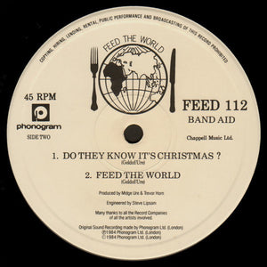 Band Aid : Do They Know It's Christmas? (12", Single, PRS)