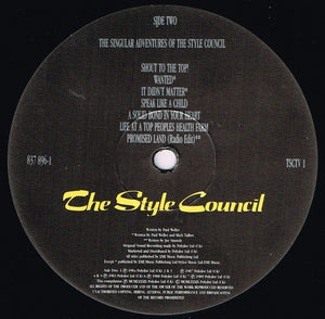 The Style Council : The Singular Adventures of The Style Council (LP, Comp)