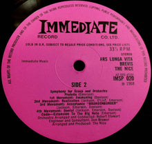 Load image into Gallery viewer, The Nice : Ars Longa Vita Brevis (LP, Album)
