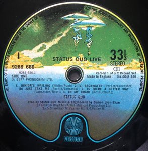 Status Quo : Live (2xLP, Album, Gat)