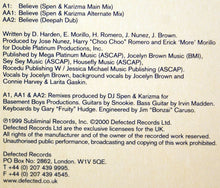Load image into Gallery viewer, Ministers De-La-Funk Feat. Jocelyn Brown : Believe Part 2 (12")
