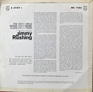 Jimmy Rushing : The Smith Girls, Bessie - Clara - Mamie & Trixie (The Songs They Made Famous) (LP, Album, Mono)