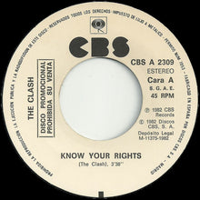 Load image into Gallery viewer, The Clash : Know Your Rights (7&quot;, S/Sided, Promo)
