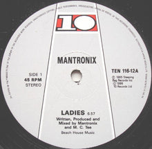 Load image into Gallery viewer, Mantronix : Ladies (12", Single)
