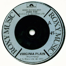Load image into Gallery viewer, Roxy Music : Virginia Plain (7", Single, RE, Pic)
