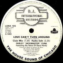 Load image into Gallery viewer, Farley "Jackmaster" Funk &amp; Jessie Saunders* : Love Can't Turn Around (12", Single)
