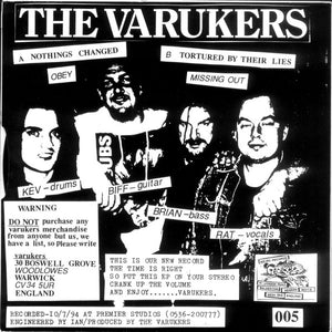 The Varukers : Nothings Changed EP (7", EP)
