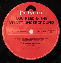 Load image into Gallery viewer, Lou Reed &amp; The Velvet Underground : Lou Reed &amp; The Velvet Underground (LP, Comp, RE)
