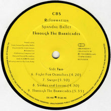 Load image into Gallery viewer, Spandau Ballet : Through The Barricades (LP, Album)
