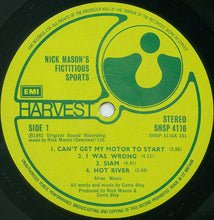Load image into Gallery viewer, Nick Mason : Nick Mason's Fictitious Sports (LP, Album)
