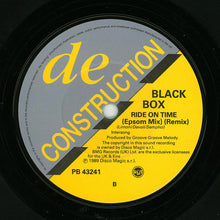 Load image into Gallery viewer, Black Box : Ride On Time (Remix) (7", Single)
