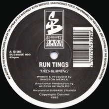 Load image into Gallery viewer, Run Tings : Fires Burning b/w Tribe Vibes (12")

