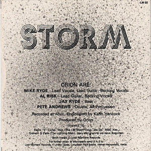 Orion (46) : Insane In Another World / Storm (7", Single)
