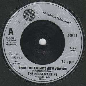 The Housemartins : Think For A Minute (New Version) (7", Single, Sil)