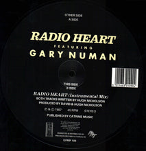 Load image into Gallery viewer, Radio Heart Featuring Gary Numan : Radio Heart (7&quot;, Single, Pic)
