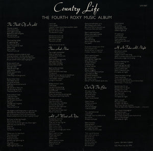 Roxy Music : Country Life (LP, Album)