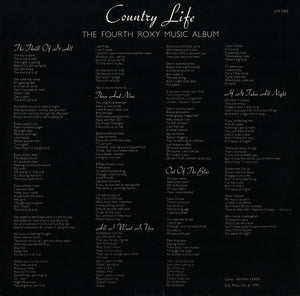Roxy Music : Country Life (LP, Album)