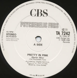 Psychedelic Furs* : Pretty In Pink (12", Single)