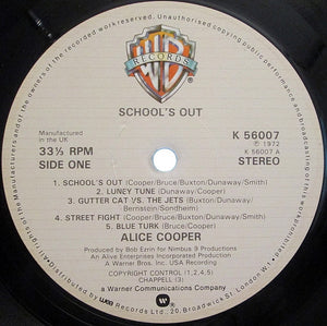 Alice Cooper : School's Out (LP, Album, RE)