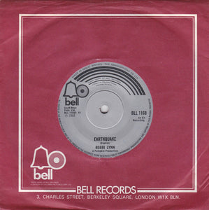 Bobbi Lynn : Earthquake / Opportunity Street (7", Single, RE, Sol)
