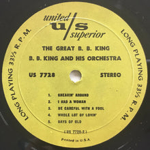 Load image into Gallery viewer, B. B. King And His Orchestra* : The Great B. B. King (LP, Album, RE)
