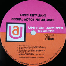 Load image into Gallery viewer, Arlo Guthrie, Garry Sherman : Alice's Restaurant (Original Motion Picture Score) (LP, Album)
