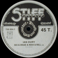 Load image into Gallery viewer, Ian Dury : Sex &amp; Drugs &amp; Rock &amp; Roll (12", Single)
