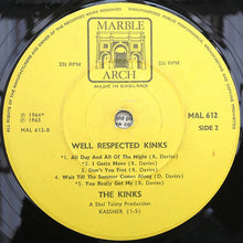Load image into Gallery viewer, The Kinks : Well Respected Kinks (LP, Comp, Mono, Fli)
