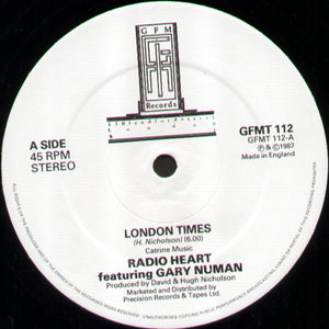 Radio Heart, Gary Numan : London Times (12", Single + Flexi, 7", S/Sided)