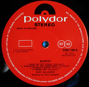 Rory Gallagher : Blueprint (LP, Album)