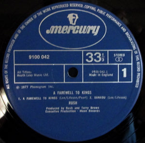 Rush : A Farewell To Kings (LP, Album, RP, Gat)