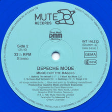 Load image into Gallery viewer, Depeche Mode : Music For The Masses (LP, Album, Blu)
