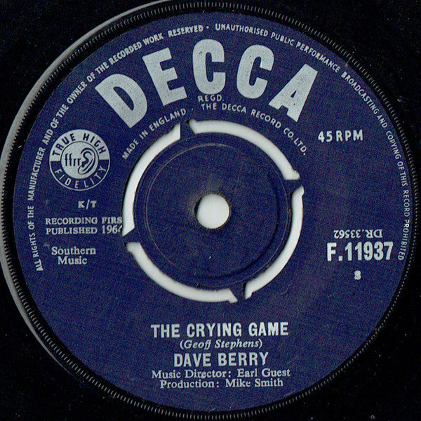 Dave Berry : The Crying Game (7