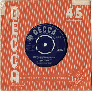 Dave Berry : The Crying Game (7", Single)