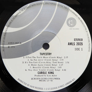Carole King : Tapestry (LP, Album, Whi)