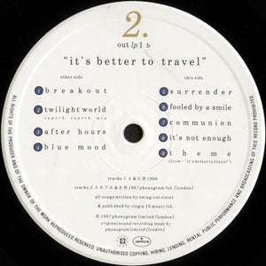Swing Out Sister : It's Better To Travel (LP, Album)